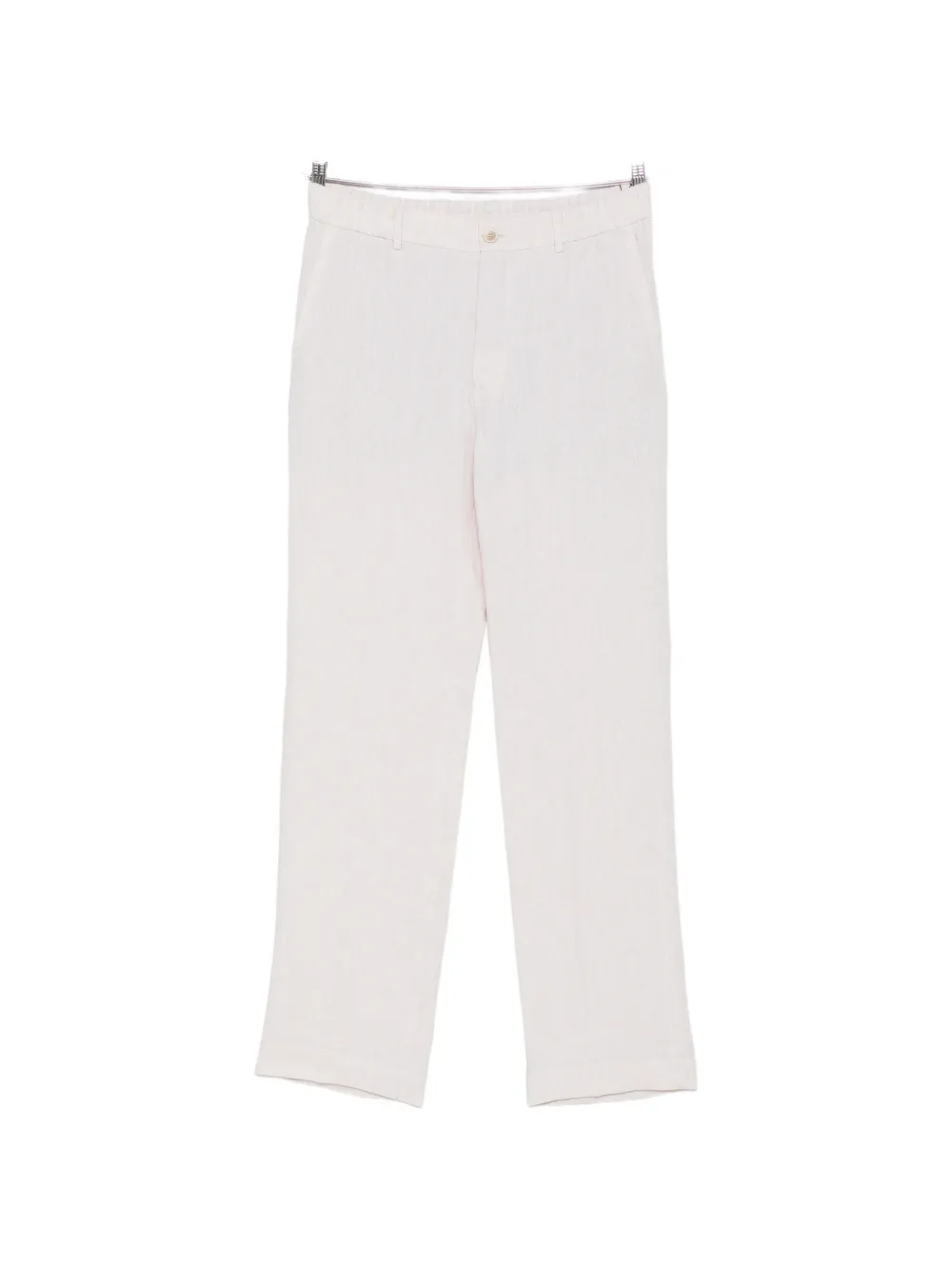 Incotex elasticated-waist linen trousers - Toni neutri