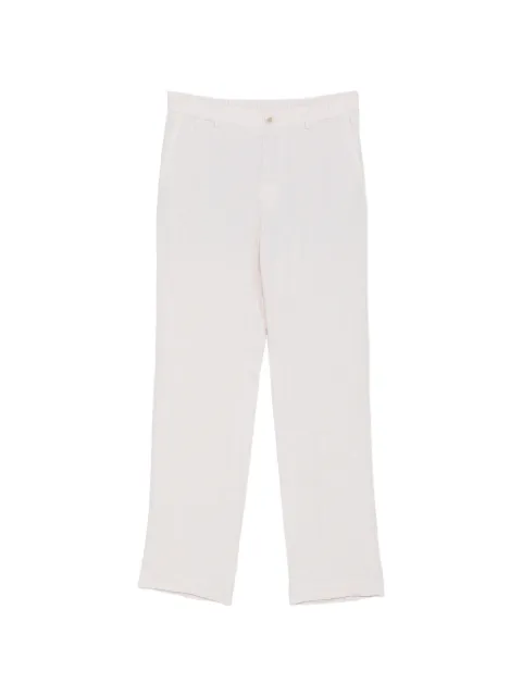 Incotex elasticated-waist linen trousers