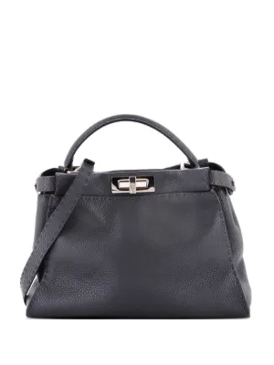 Fendi Pre-Owned トゥジュール レザー プチ サッチェルバッグ