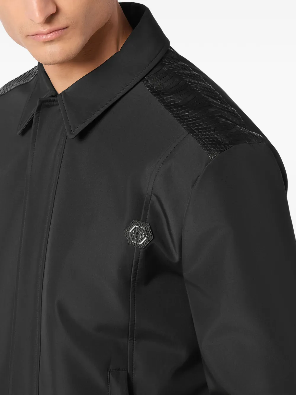 Philipp Plein Jack met logopatch Zwart