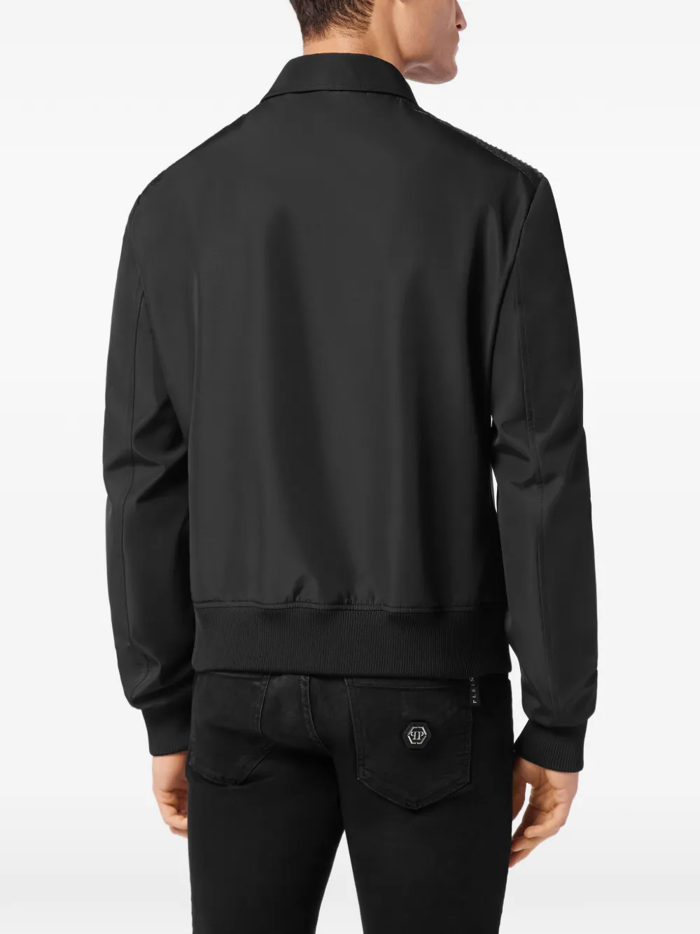 Philipp Plein Jack met logopatch Zwart