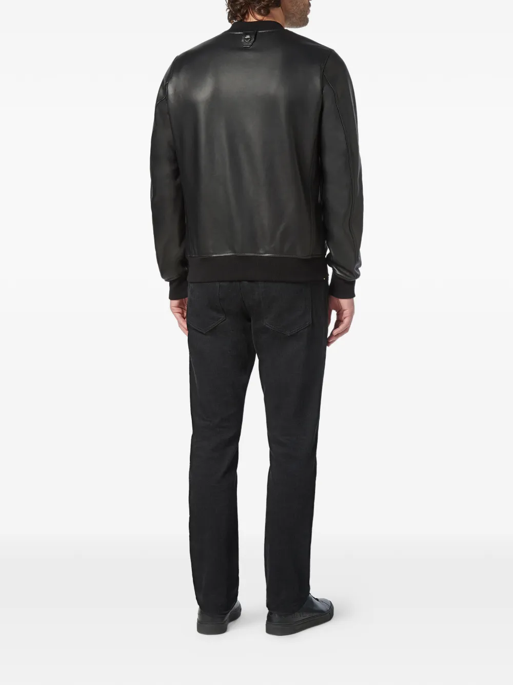 Billionaire Crest leren jack Zwart