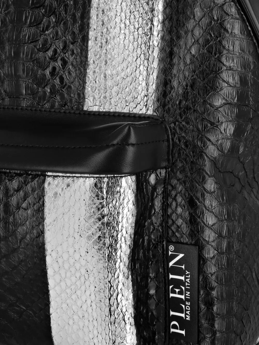 Philipp Plein Rugzak met pythonprint Zwart