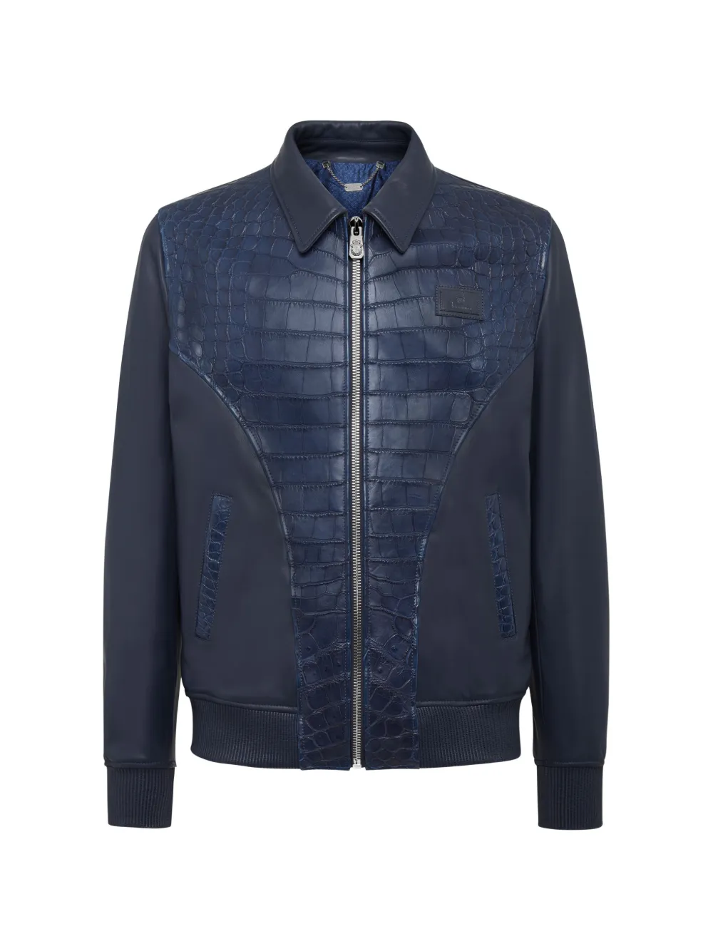 Billionaire leather jacket - Blu