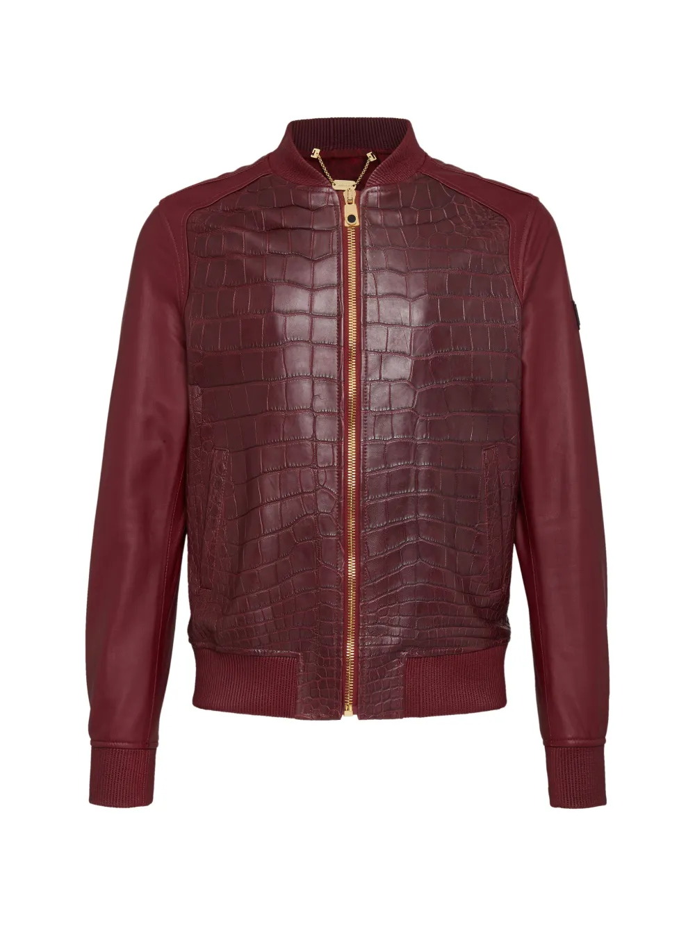 Billionaire leather bomber jacket - Rosso