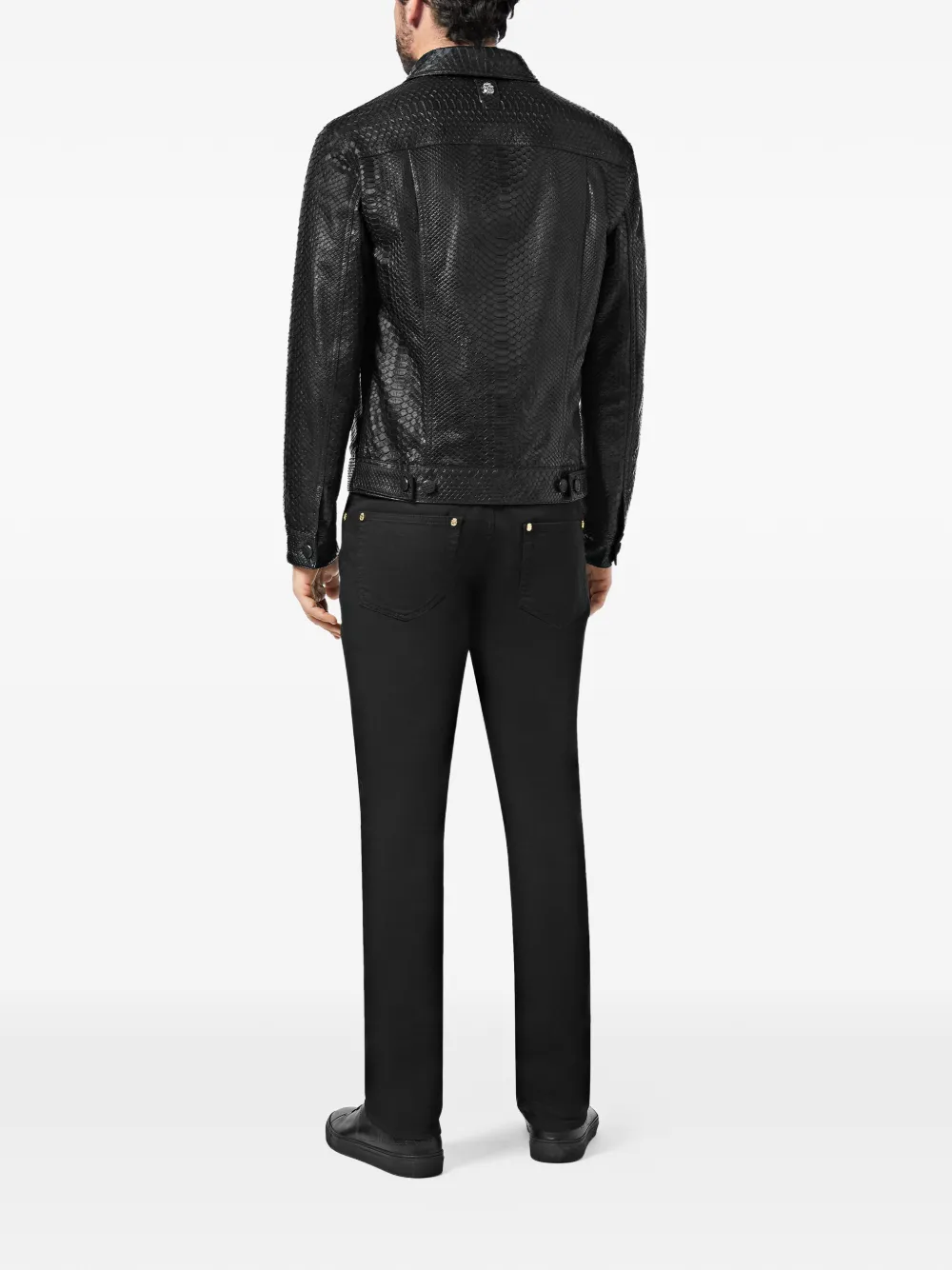Billionaire Jack met python-effect en knopen Zwart