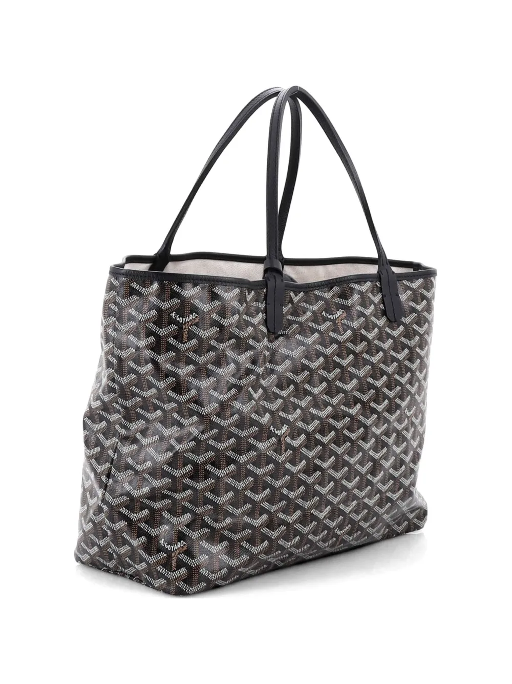 Goyard Pre-Owned Saint Louis Printed Coated Canvas PM tote bag - Nero