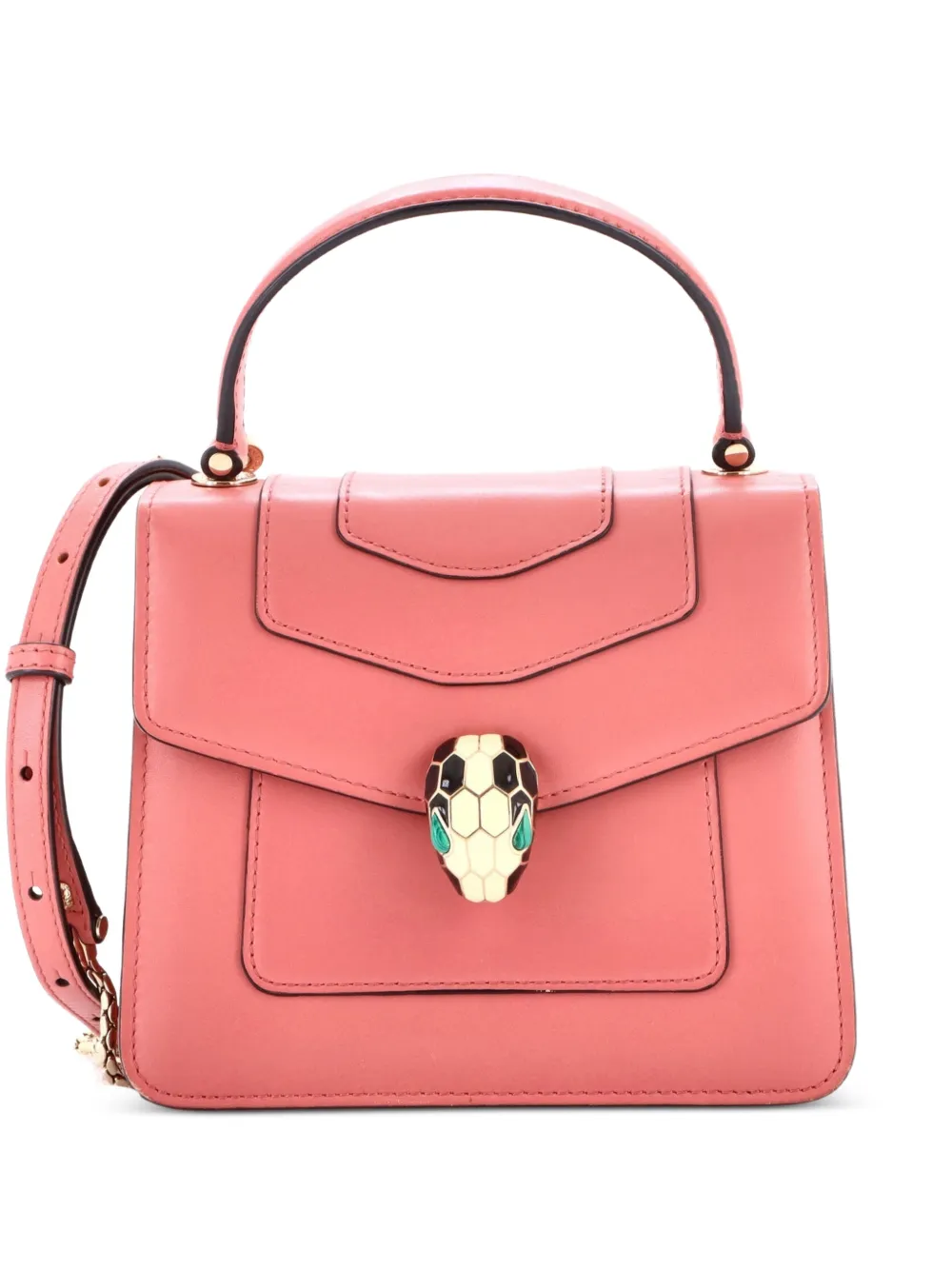 Bvlgari Pre-Owned Serpenti Forever Top Handle Bag Leather Small satchel - Rosa
