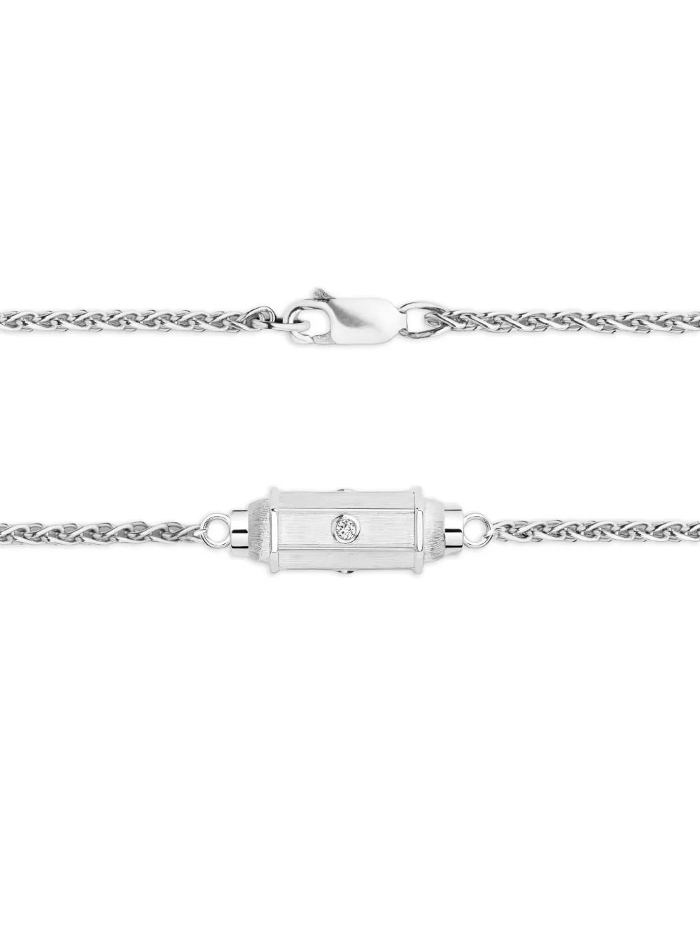 Marie Lichtenberg Micro Coco Diamond Bracelet in Silver, view 3