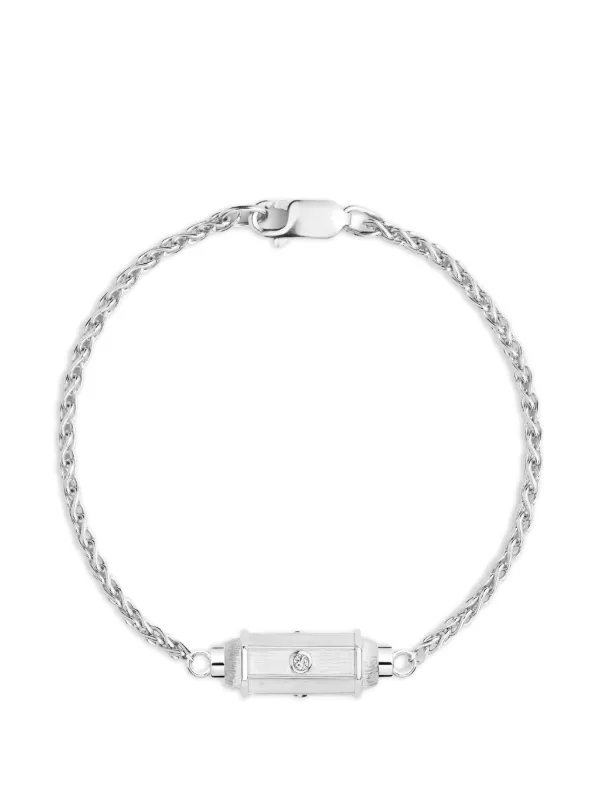 Marie Lichtenberg Micro Coco Diamond Bracelet in Silver