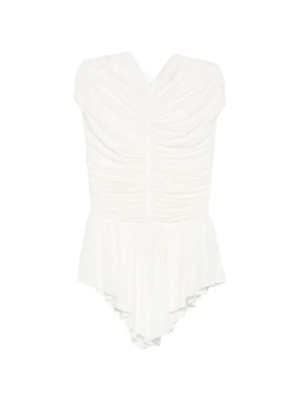 Tove Gabor Ruched Blouse in Neutrals