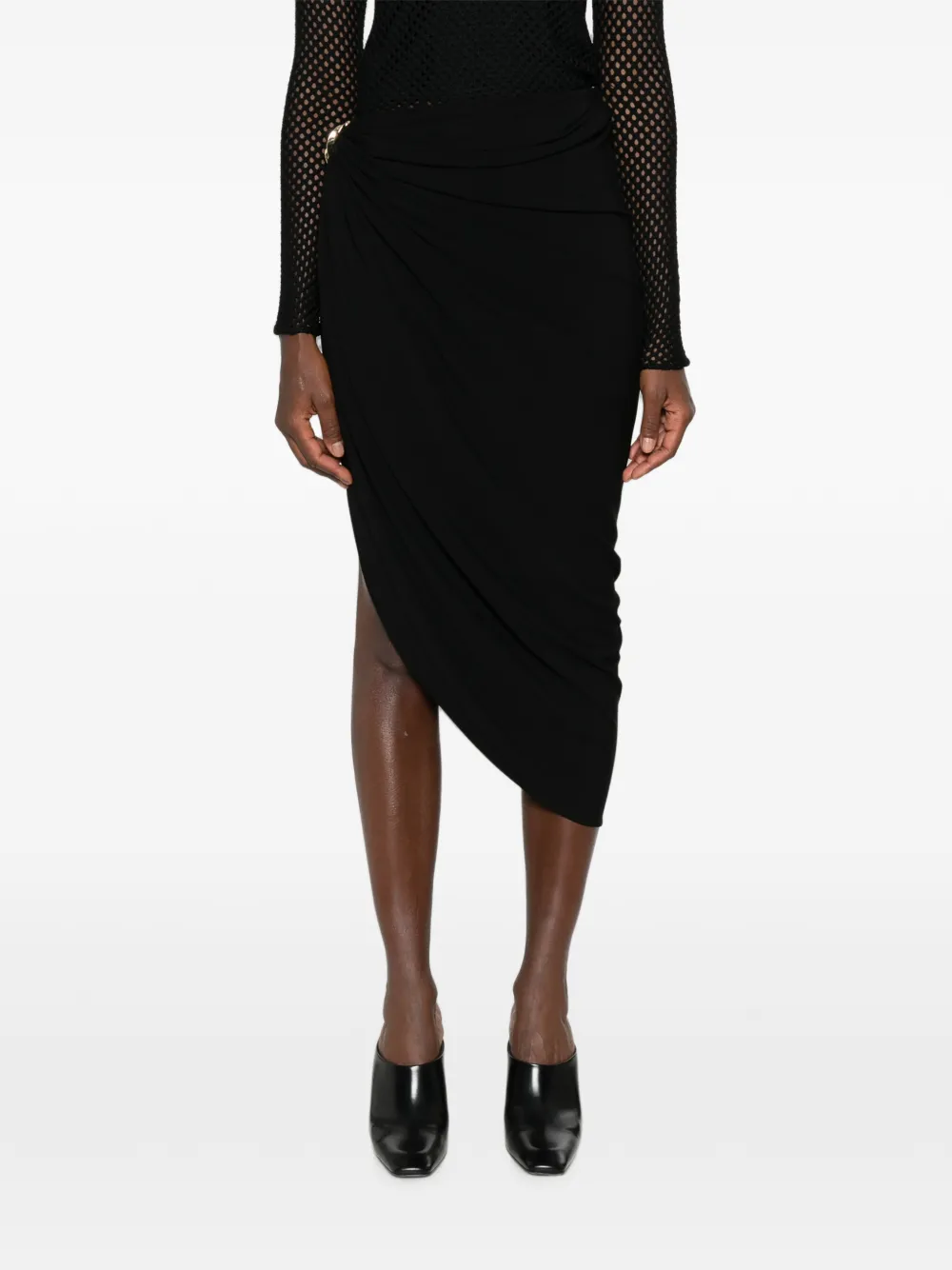 Sportmax Asymmetrische rok Zwart