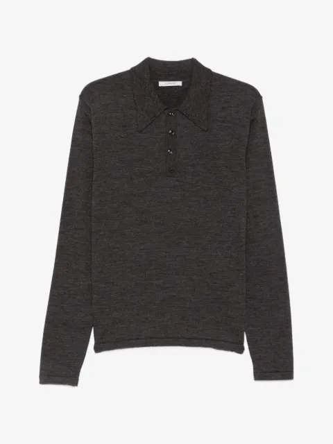 LEMAIRE long-sleeve wool polo shirt
