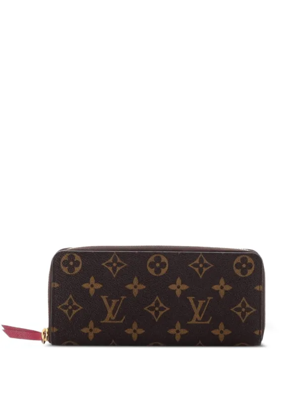 Louis Vuitton Pre-owned Clemence Wallet Monogram Canvas Small Wallets in Brown