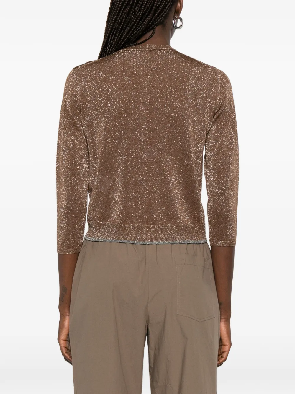 Roberto Collina Metallic vest Bruin