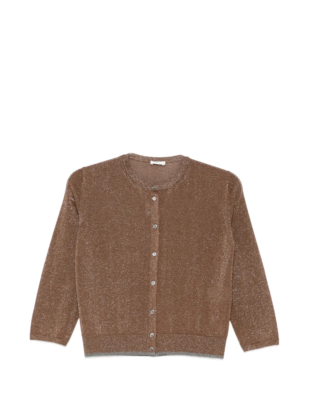 Roberto Collina metallic-effect cardigan - Brown