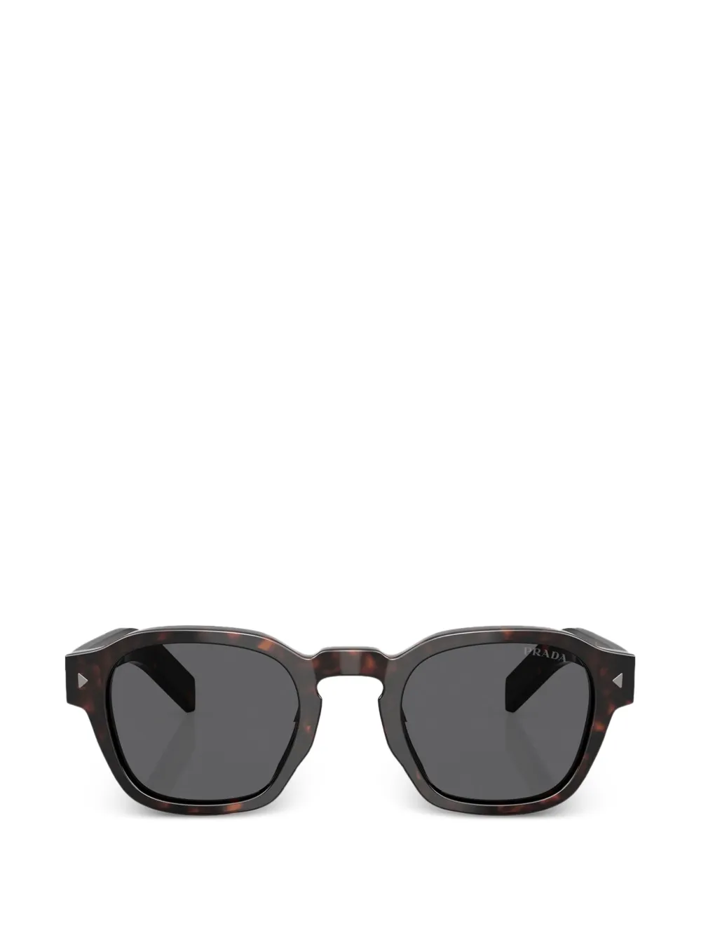 Prada Eyewear Sonnenbrille mit eckigem Gestell - Braun