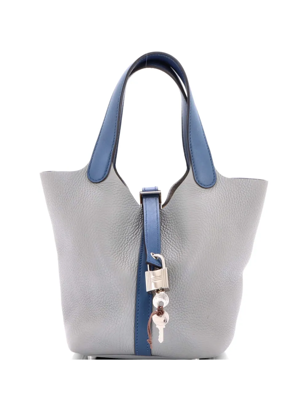 Hermès Pre-Owned Bicolor Picotin Lock Bag Clemence with Swift PM tote bag - Blue