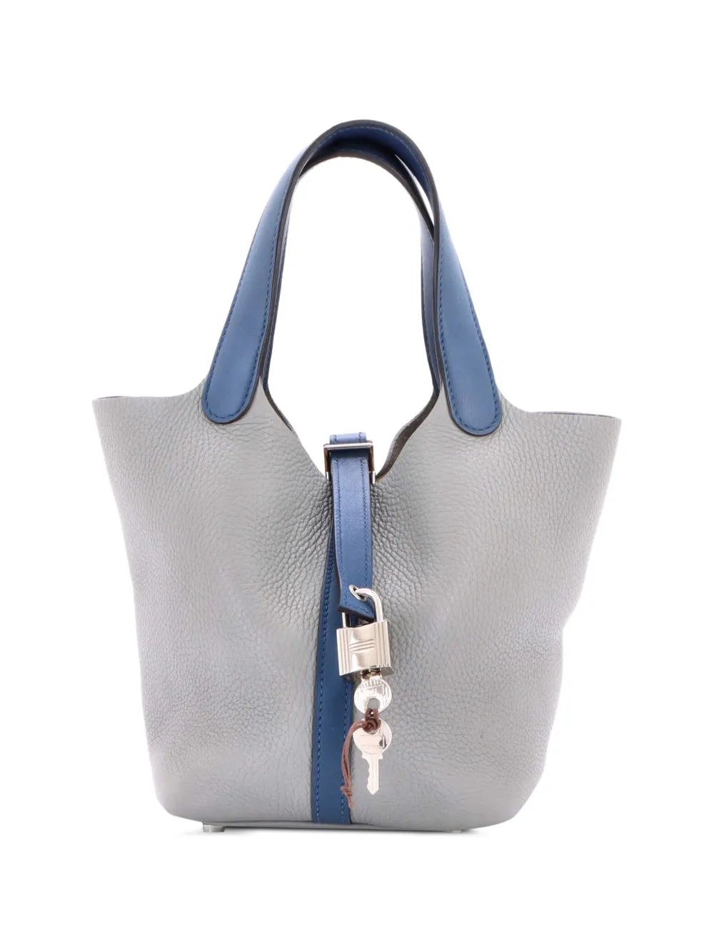 Hermès Pre-Owned Bicolor Picotin Lock Bag Clemence with Swift PM tote bag - Blau