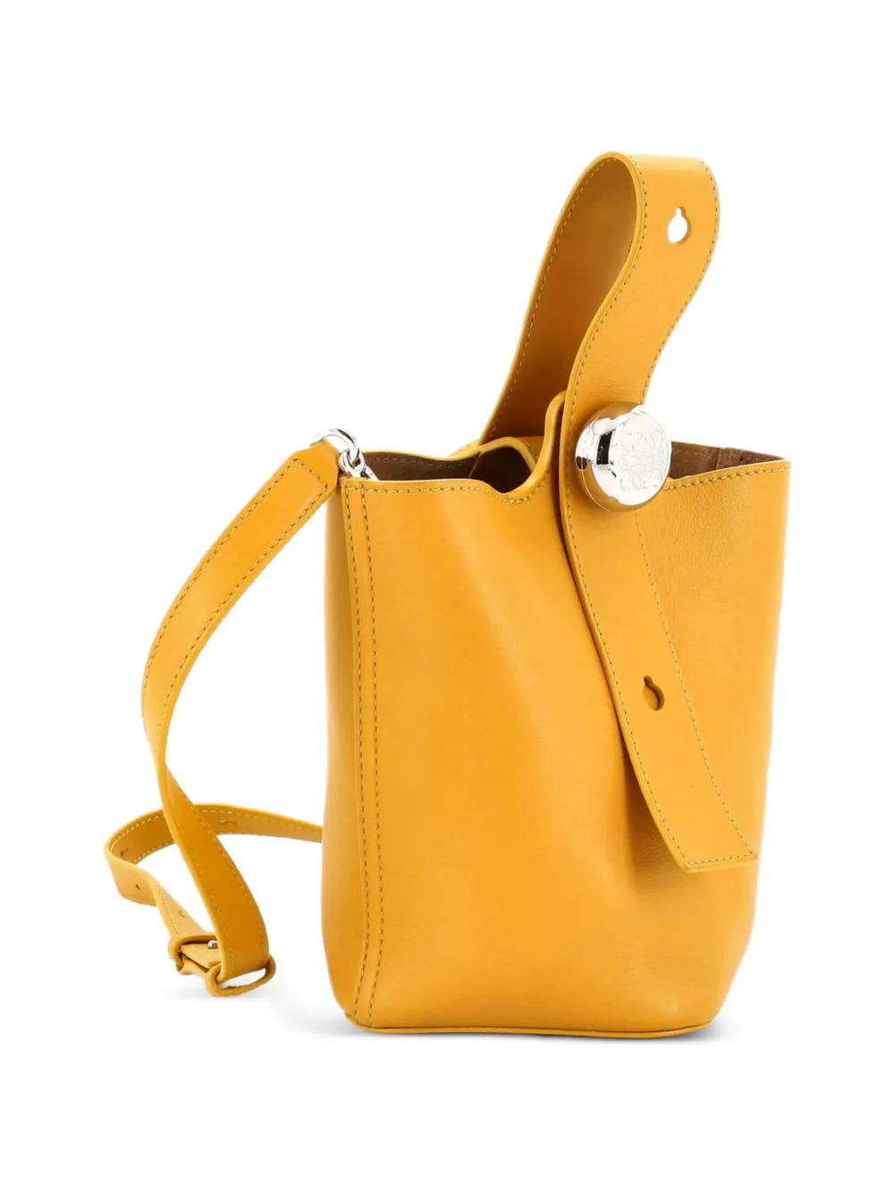 Loewe Pre-Owned Pebble Leather bucket bag - Giallo