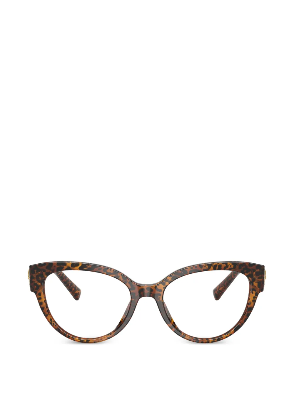 Dolce & Gabbana Occhiali da sole cat-eye leopardati - Marrone