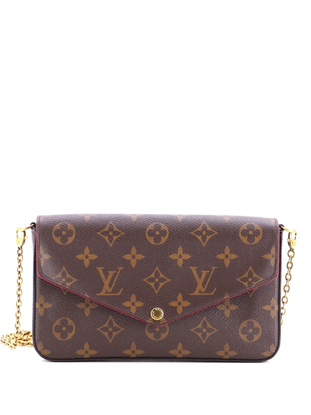 Louis Vuitton Pre-Owned Felicie Pochette Monogram Canvas crossbody bag - Marrone
