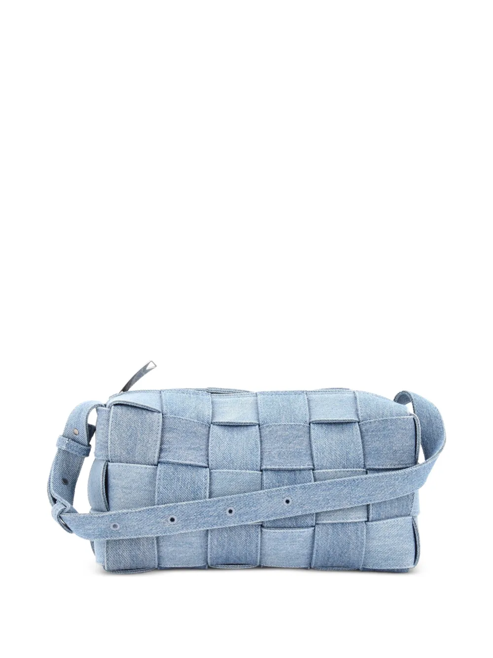Bottega Veneta Pre-Owned Brick Cassette Maxi Intrecciato Denim shoulder bag - Blu