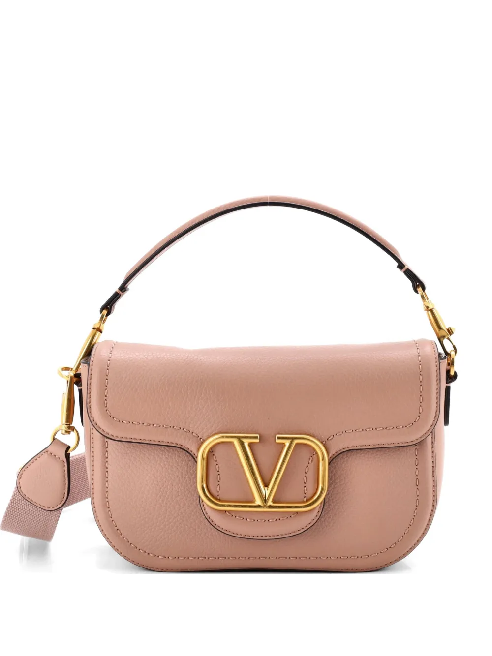 Valentino Garavani Pre-Owned Alltime Shoulder Bag Leather crossbody bag - Neutrals