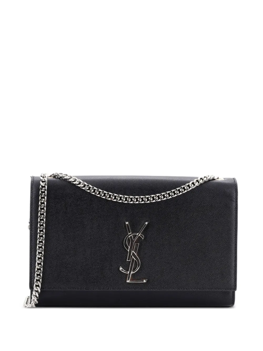 Saint Laurent Pre-Owned Classic Monogram Grainy Leather Medium crossbody bag - Schwarz