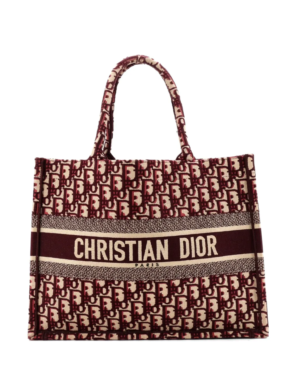 Christian Dior Pre-Owned Book Oblique Canvas Medium tote bag - Rosso