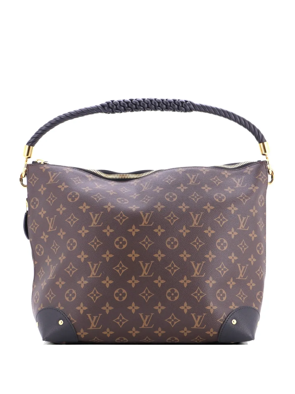 Louis Vuitton Pre-Owned Triangle Softy Bag Reverse Monogram Canvas hobo bag - Marrone