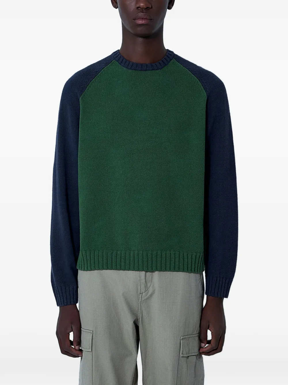 Stüssy colour-block sweater - Verde