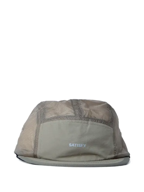 Satisfy logo-embroidered cap