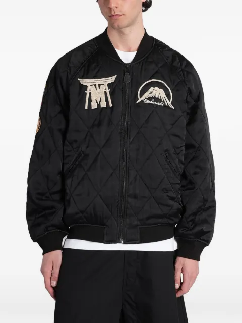 Maharishi embroidered-quilted bomber jacket