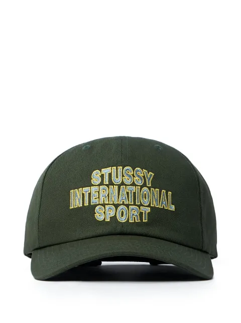 Stüssy Mid-Depth International Sport logo-embroidered cap
