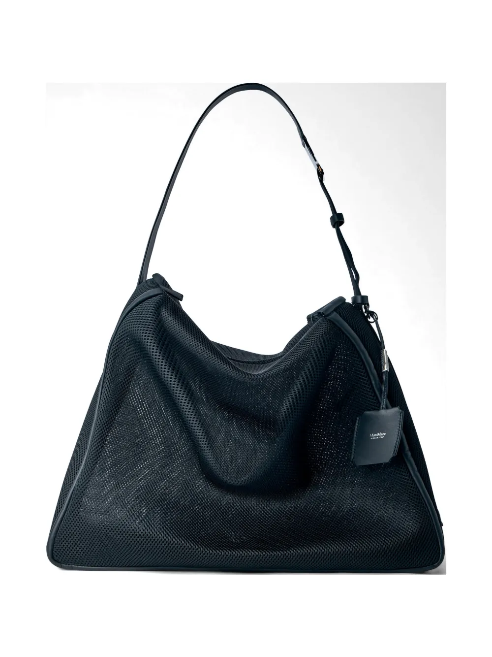 Max Mara logo-detail shoulder bag - Nero