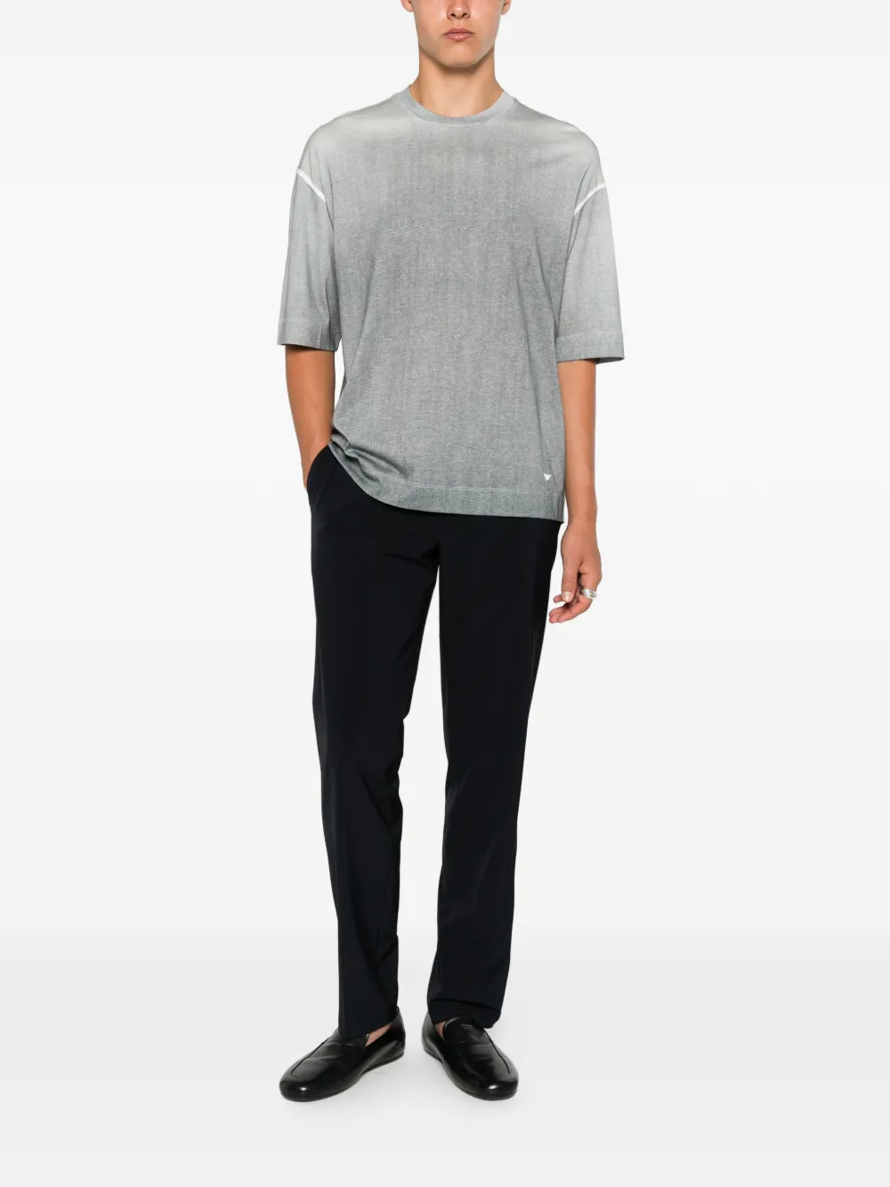 Emporio Armani Geplooide pantalon Blauw