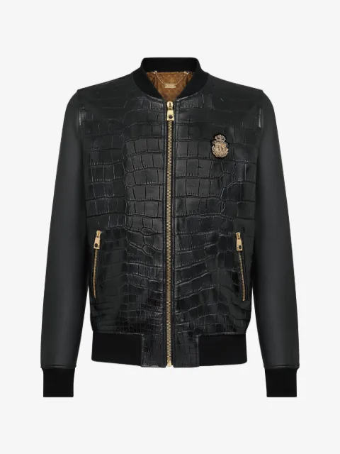 Billionaire Leren bomberjack