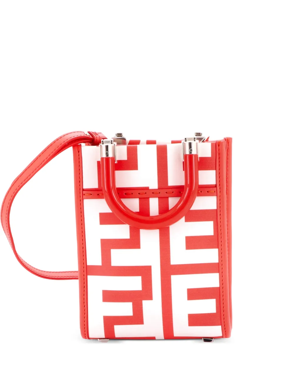 Fendi Pre-Owned x Marc Jacobs Sunshine Shopper Tote Printed Leather Mini crossbody bag - Multicolore