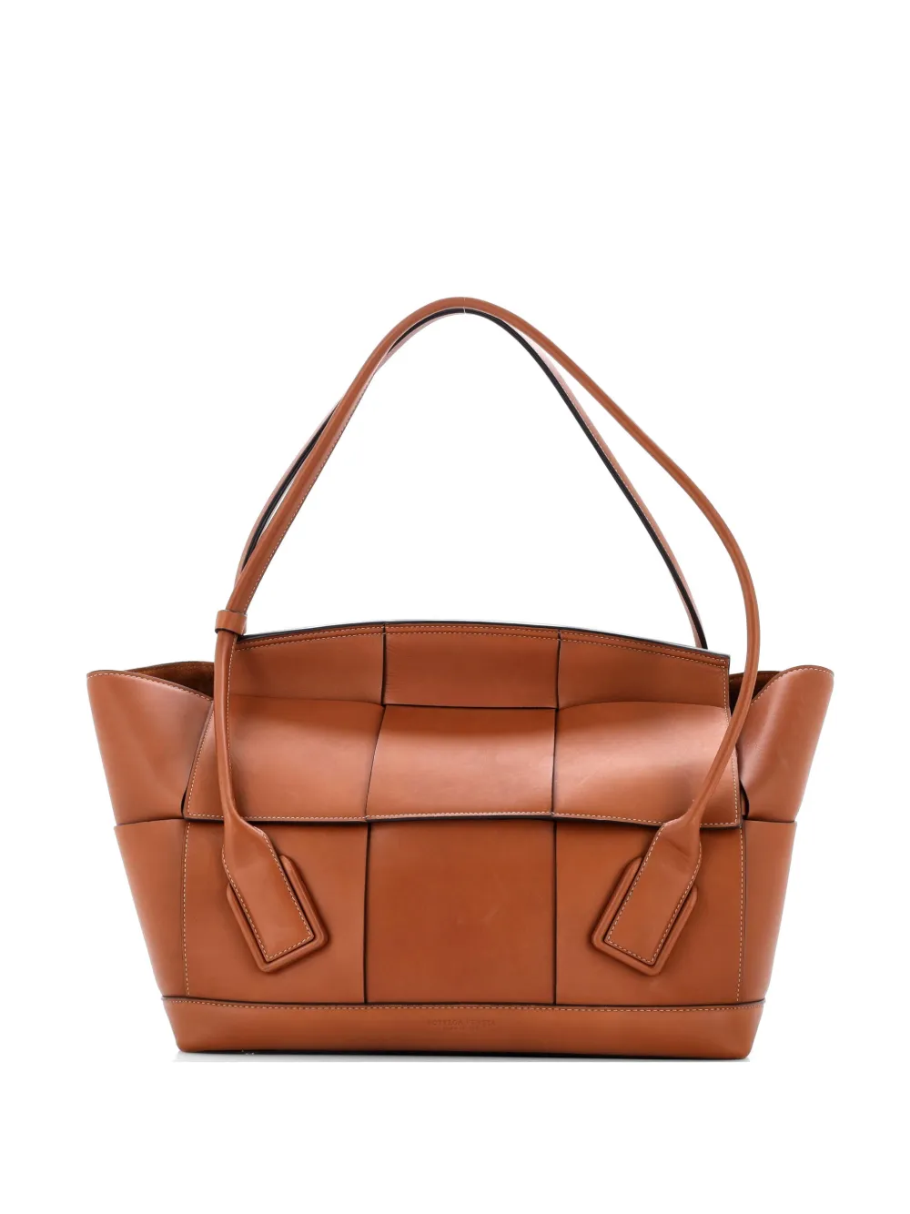 Bottega Veneta Pre-Owned Arco Bag Maxi Intrecciato Leather Large satchel - Marrone