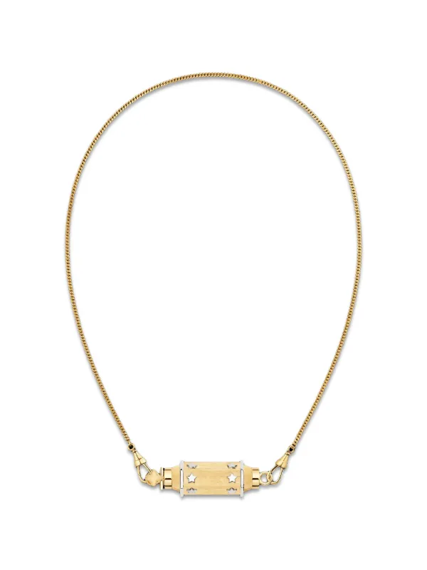 Marie Lichtenberg Star Baby Locket Necklace in Gold