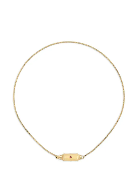 Marie Lichtenberg micro Coco ruby locket necklace