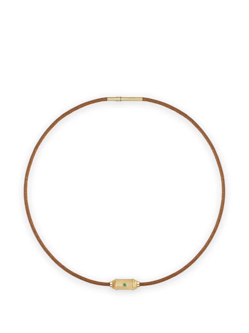Marie Lichtenberg Micro Lasso emerald necklace