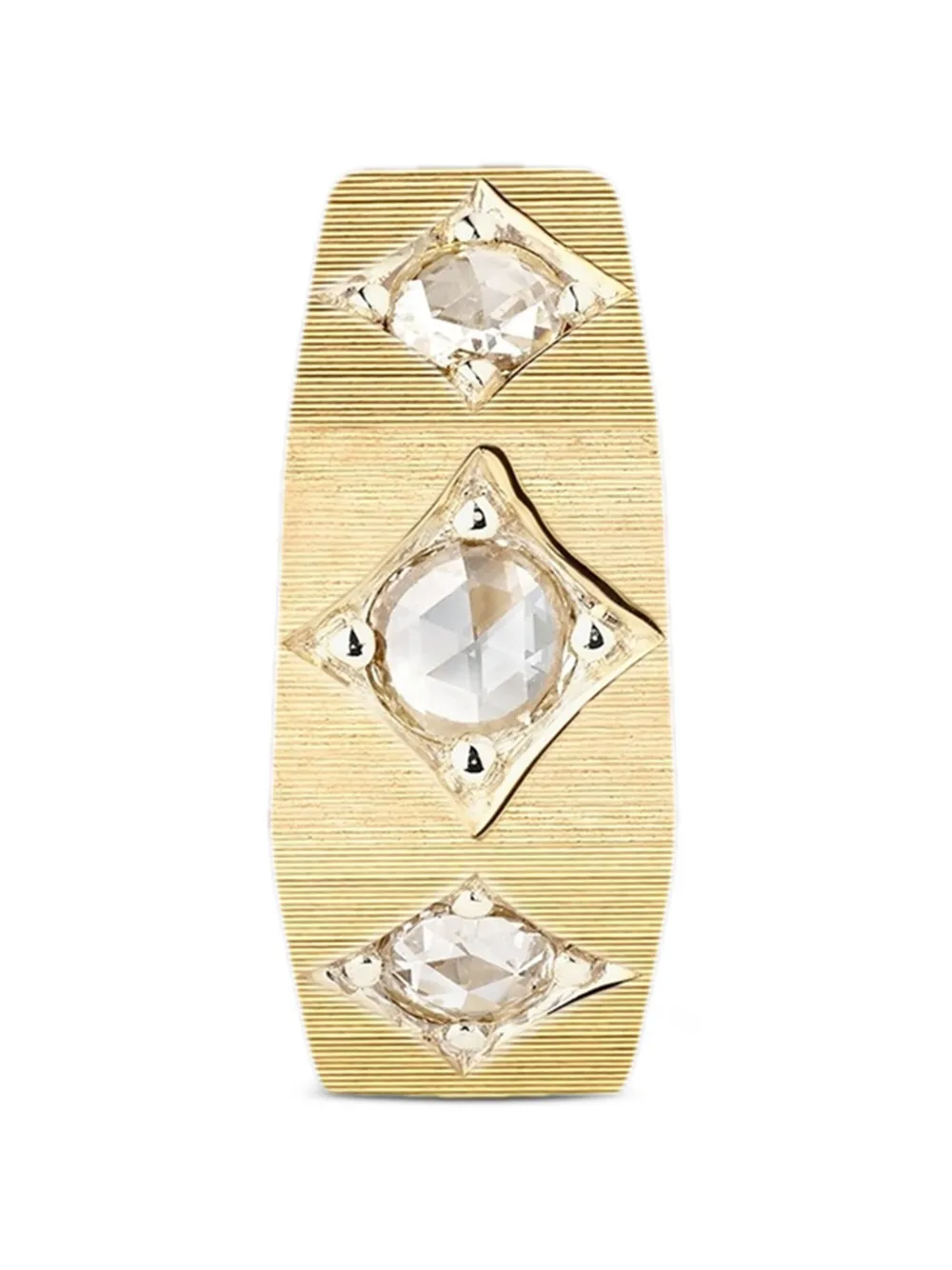 Marie Lichtenberg Small Ecrou Coco Diamond Earring in Gold, view 2