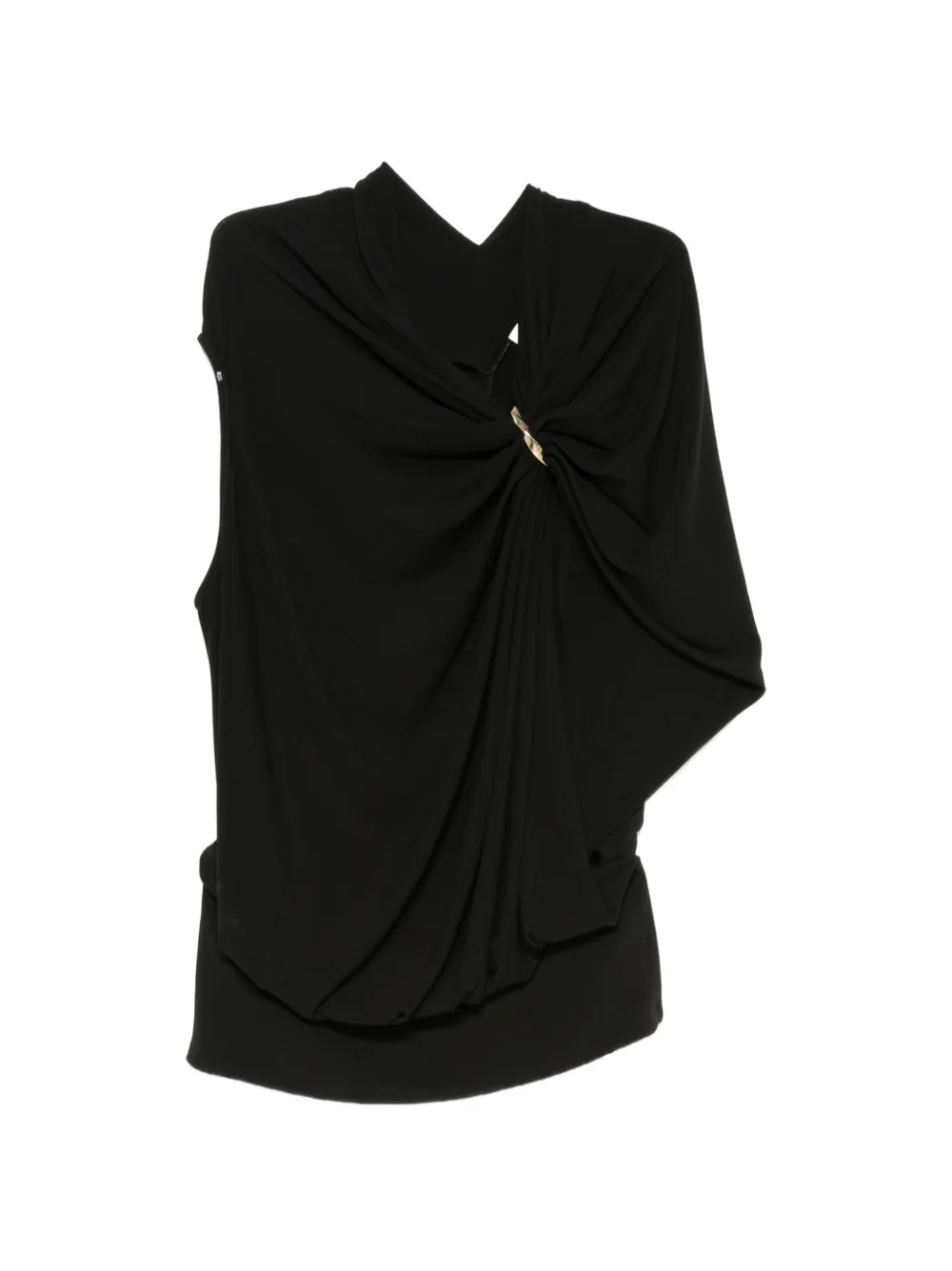 Sportmax Lacuna ring-embellishment top - Nero