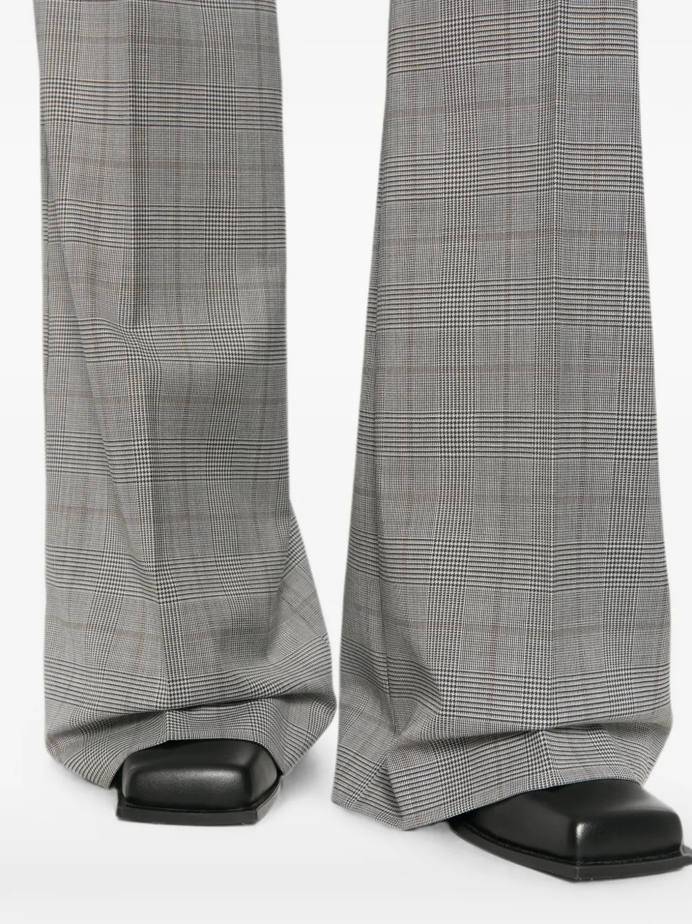Sportmax Spxanfora Prince Of Wales Check Trousers In Gray