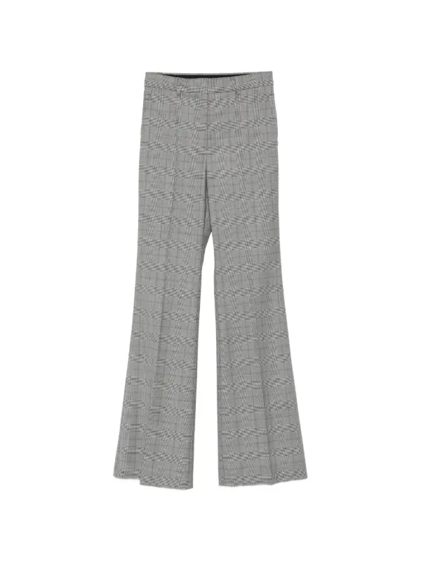 Sportmax Spxanfora Prince of Wales Check Trousers in Black