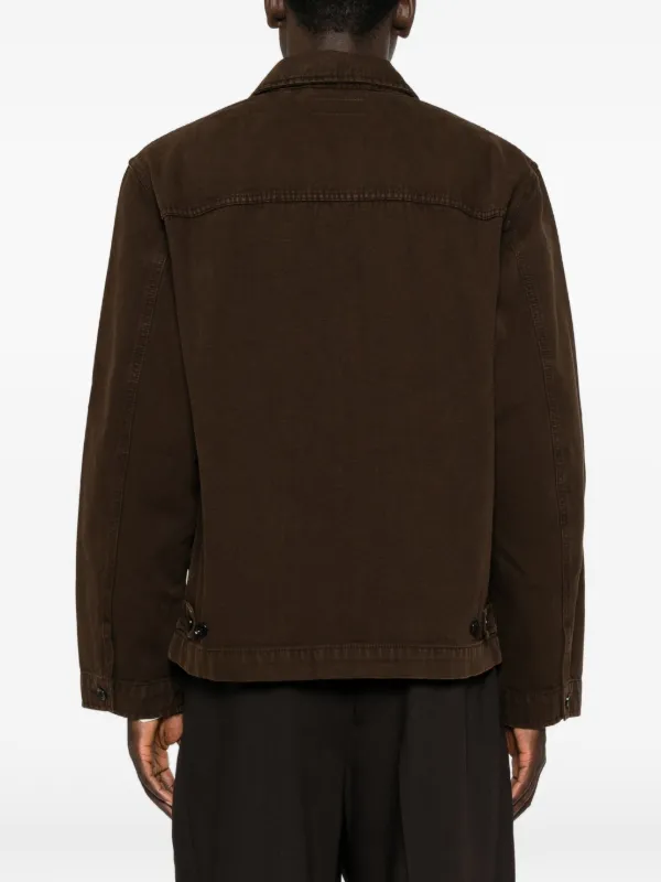LEMAIRE ボタンポケット デニムジャケット | ブラウン | FARFETCH JP