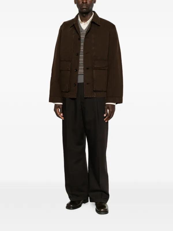 LEMAIRE ボクシージャケット | ブラウン | FARFETCH JP