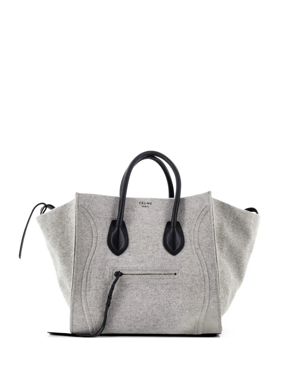 Celine Pre-Owned Phantom Bag Wool Medium tote bag - Grigio